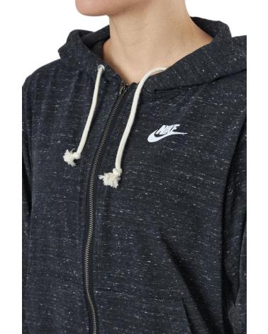 NIKE SUDADERA CON CREMALLERA WOMEN’S GYM VINTAGE FULL NEGRO