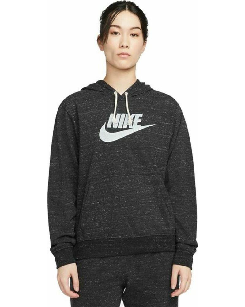 NIKE SUDADERA SPORTSWEAR GYM VINTAGE ZIP NEGRO