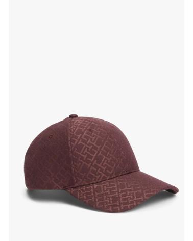 TOMMY HILFIGER MONOGRAM CAP BURDEOS