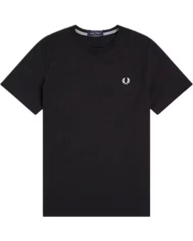 FRED PERRY CREW NECK T-SHIRT NEGRO