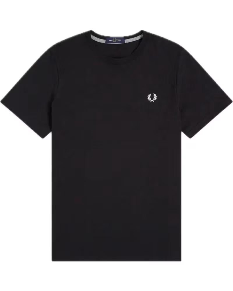 FRED PERRY CREW NECK T-SHIRT NEGRO