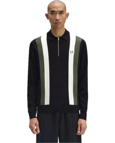 FRED PERRY JERSEY HOMBRE K1354 102 NEGRO