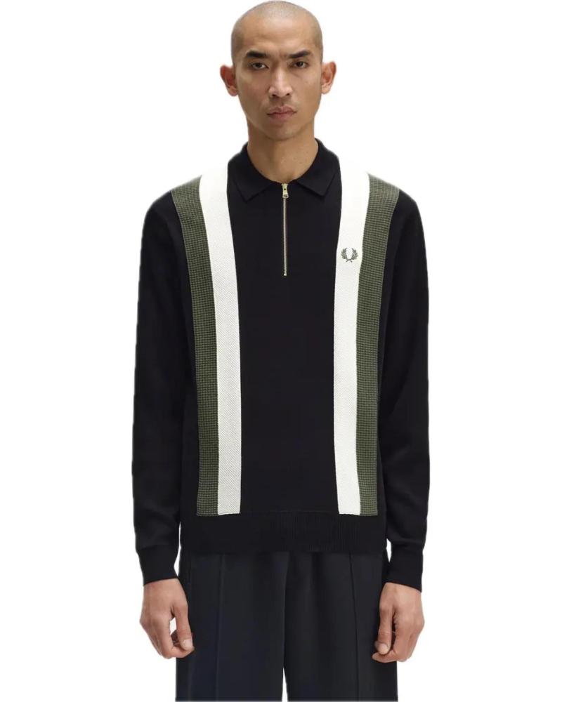 FRED PERRY JERSEY HOMBRE K1354 102 NEGRO