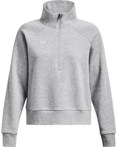SUDADERA HALF ZIP ARMOUR FLEECE MUJER UNDER ARMOUR 1379492 GRIS