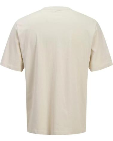 JACK AND JONES CAMISETA JACK JONES JJBRAT TEE SS CREW NECK – MOONBEAM BEIGE
