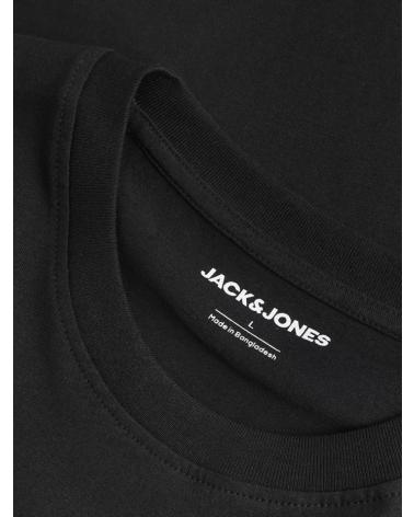 JACK AND JONES CAMISETA JACK JONES JJBRAT TEE SS CREW NECK NEGRO