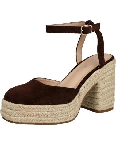 BUBBLE BOBBLE 6106 ZAPATOS TACON ESPARTO MUJER MARRON