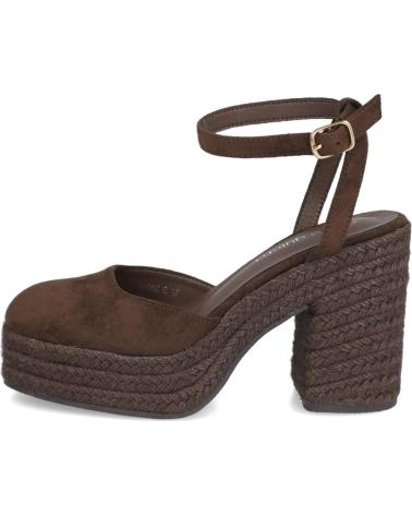BUBBLE BOBBLE 6106 ZAPATOS TACON ESPARTO MUJER CAFE