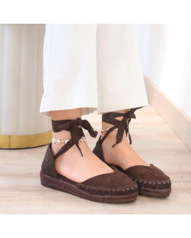 BUBBLE BOBBLE 6018 ALPARGATAS DE CINTAS PLANAS MUJER CAFE