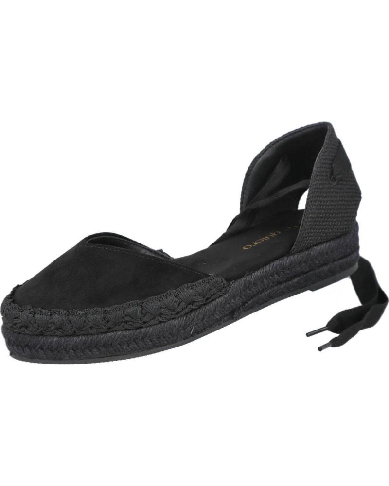 BUBBLE BOBBLE 6018 ALPARGATAS DE CINTAS PLANAS MUJER NEGRO