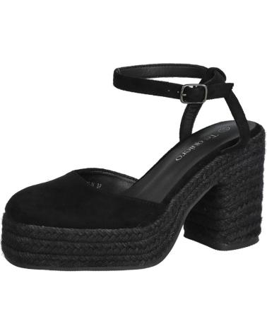 BUBBLE BOBBLE 6106 ZAPATOS TACON ESPARTO MUJER NEGRO