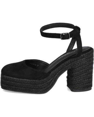BUBBLE BOBBLE 6106 ZAPATOS TACON ESPARTO MUJER NEGRO
