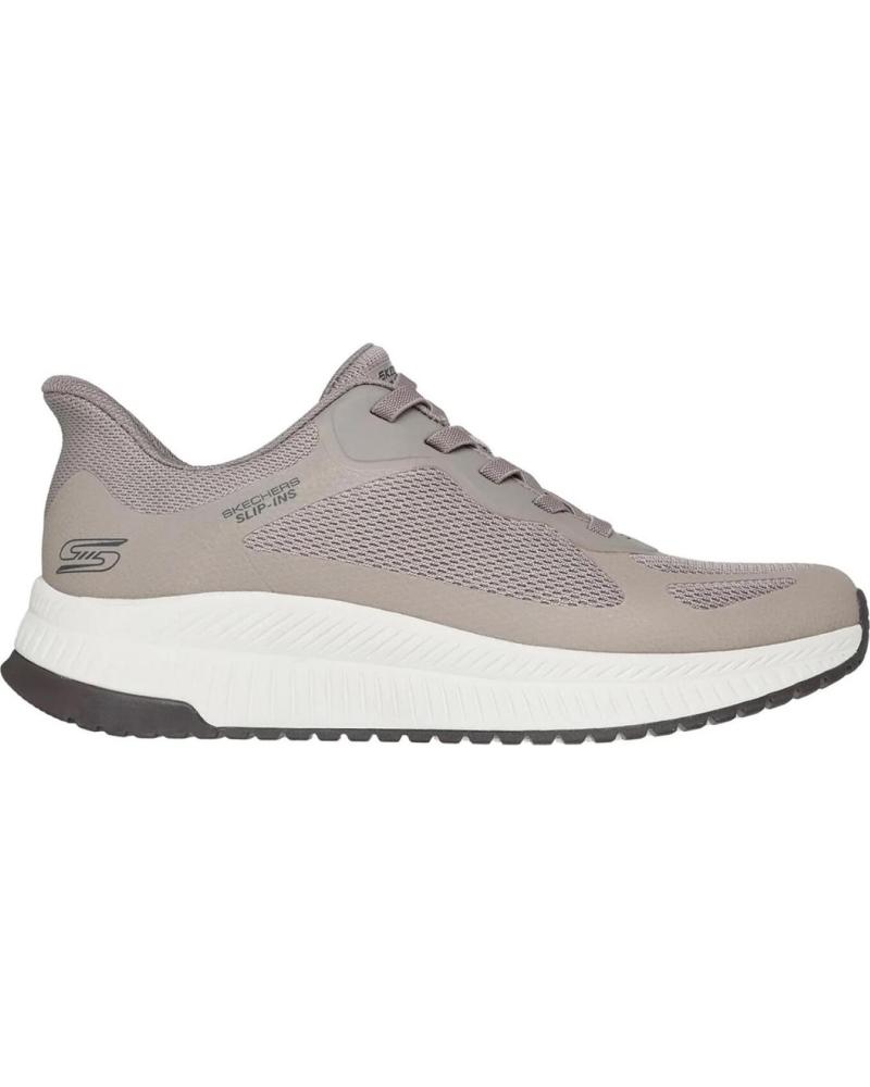 SKECHERS SLIP-INS BOBS SPORT SQUAD TAUPE