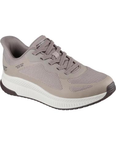 SKECHERS SLIP-INS BOBS SPORT SQUAD TAUPE