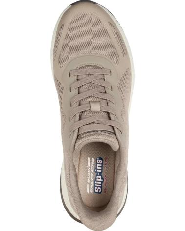 SKECHERS SLIP-INS BOBS SPORT SQUAD TAUPE