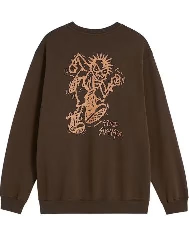 VANS OFF THE WALL SUDADERA VANS VN000RD5EMP1 EN MARRON PARA HOMBRE COAL BROWN
