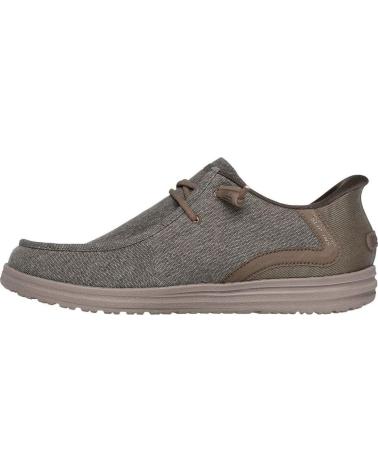 SKECHERS 210959 LONAS DE HOMBRE AZUL JEANS SLIP INS KAKI