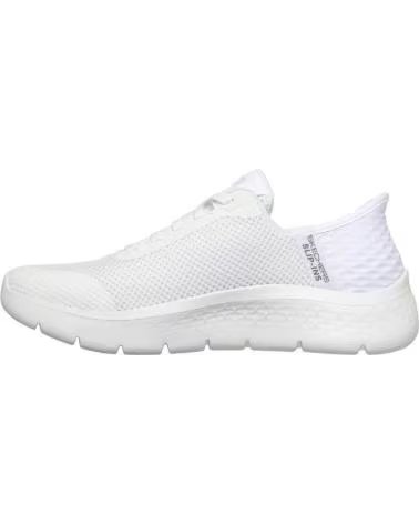 SKECHERS 124836 ZAPATILLAS CASUAL DE MUJER TAUPE SLIP INS BLANCO