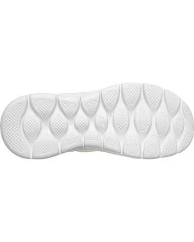 SKECHERS 124836 ZAPATILLAS CASUAL DE MUJER TAUPE SLIP INS BLANCO