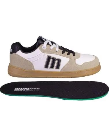 MTNG MUSTANG 84766PLITY ZAPATILLAS CASUAL DE HOMBRE BLANCO Y AZUL BLANCO Y BEIGE