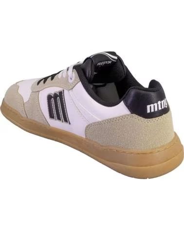 MTNG MUSTANG 84766PLITY ZAPATILLAS CASUAL DE HOMBRE BLANCO Y AZUL BLANCO Y BEIGE