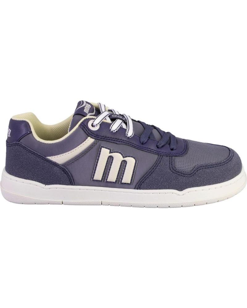 MTNG MUSTANG 84766PLITY ZAPATILLAS CASUAL DE HOMBRE BLANCO Y AZUL AZUL MARINO