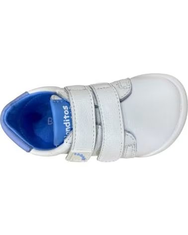 BLANDITOS ZAPATOS NINO MODELO LONDRESBD BOY COLOR BLANCO AZUL26V