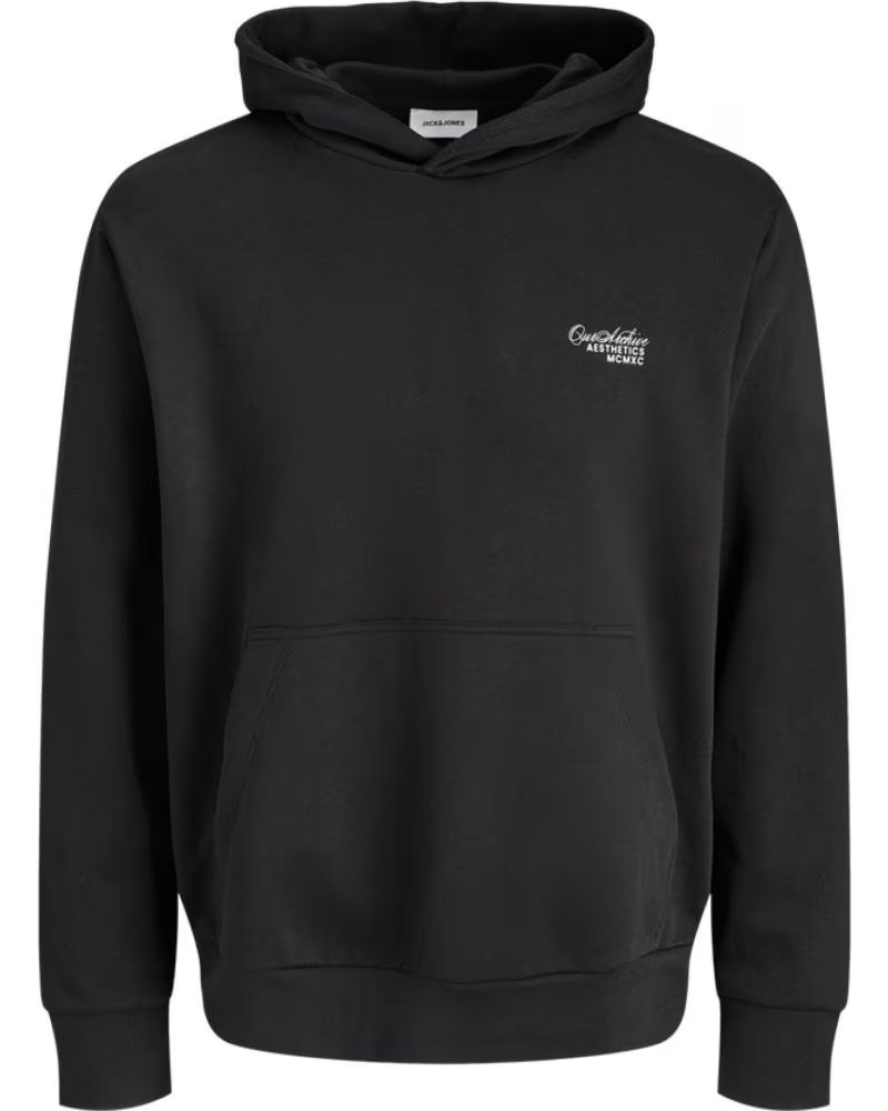 JACK AND JONES SUDADERA CON CAPUCHA JACKJONES 12288100-BLK EN NEGRO PARA HOMBRE BLACK