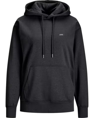 JACK AND JONES SUDADERA CON CAPUCHA JACKJONES 12223961-BLKW EN NEGRO PARA MUJER BLACK-WHIT