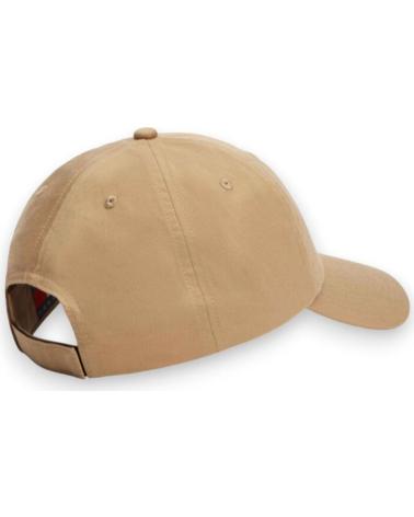 TOMMY HILFIGER LINEAR LOGO 6 PANEL CAP CAMEL