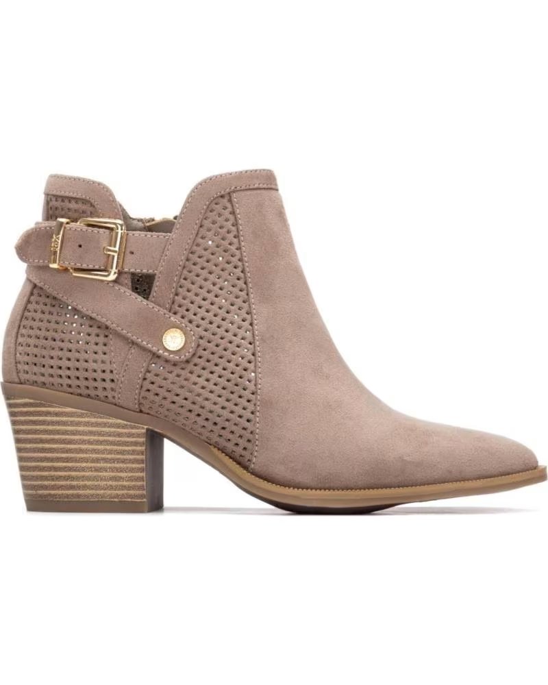 BOTTES XTI MODÈLE 145265 BASSE TIGE FEMME TALON TAUPE TAUPE
