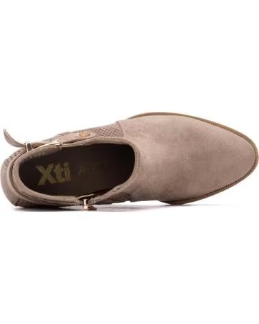 BOTTES XTI MODÈLE 145265 BASSE TIGE FEMME TALON TAUPE TAUPE