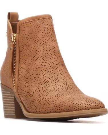 STIVALI XTI MODELLO 145266 GAMBALE BASSO DONNA TACCO CAMEL CERNIERA CAMEL