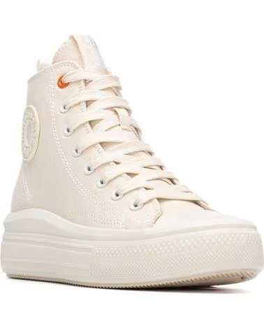 BASKETS HAUTES REFRESH CASUAL FEMME 175062 BEIGE BEIGE