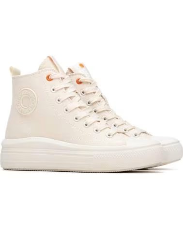 BASKETS HAUTES REFRESH CASUAL FEMME 175062 BEIGE BEIGE
