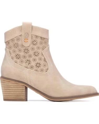 BOTAS REFRESH 175150 CON TACÓN BEIGE