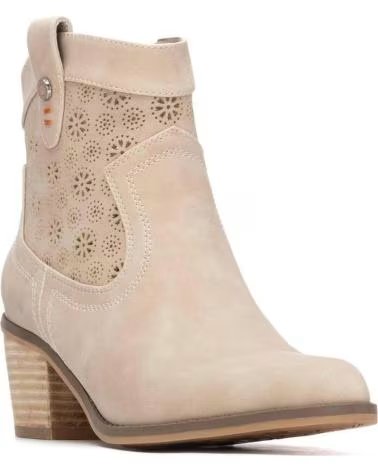 BOTAS REFRESH 175150 CON TACÓN BEIGE
