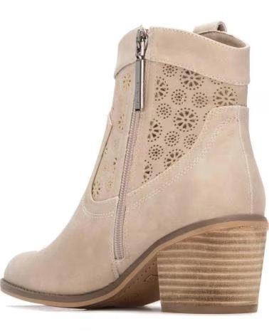 BOTAS REFRESH 175150 CON TACÓN BEIGE