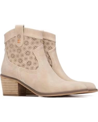 BOTAS REFRESH 175150 CON TACÓN BEIGE