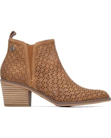 BOTAS REFRESH 175152 CAMEL VAZADAS SALTO BLOCO FEMININO CAMEL