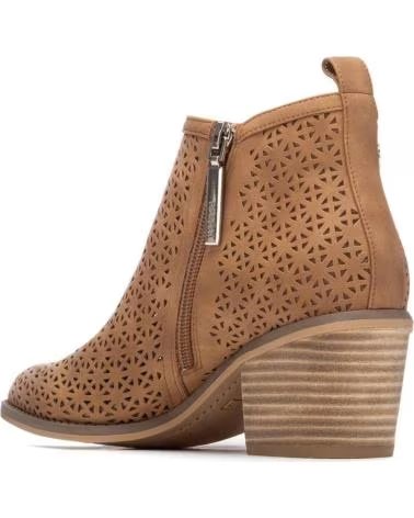 BOTAS REFRESH 175152 CAMEL VAZADAS SALTO BLOCO FEMININO CAMEL