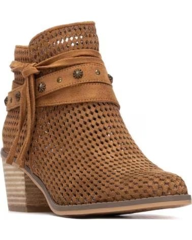 STIVALI REFRESH 175180 CON DESIGN INTRECCIATO E FRANGE CAMEL