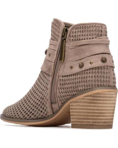 BOTÍN REFRESH 175180 CON FLECOS Y TACHUELAS TAUPE