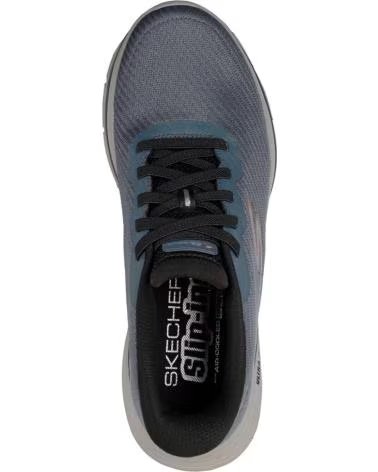 SCARPE SKECHERS SLIP-INS GO WALK 8 UOMO BLU AZUL