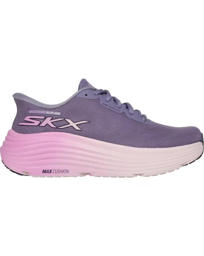 SKECHERS SLIP-INS MAX CUSHION ENDEAVOUR DAMENSCHUHE LILA LILA