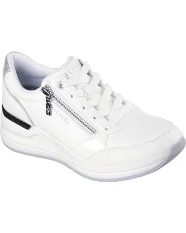 SKECHERS BILLION 2 SNEAKER MIT SEITLICHEM REISSVERSCHLUSS BLANCO