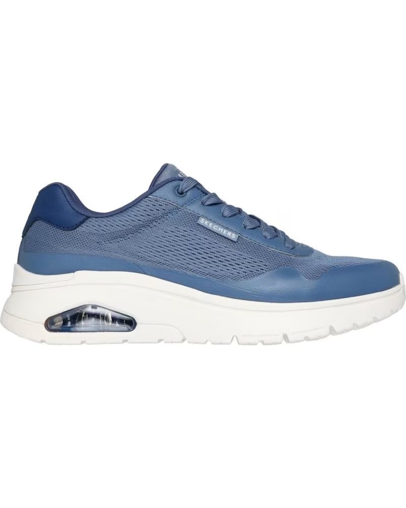 SKECHERS UNO FLEX SPRING ON AIR SCARPA CASUAL UOMO AZUL