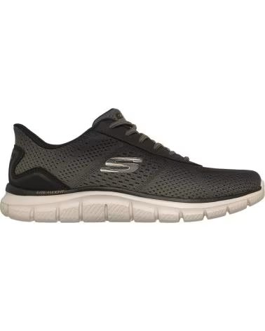 SKECHERS SLIP-INS TRACK SCARPE CASUAL UOMO NEGRO