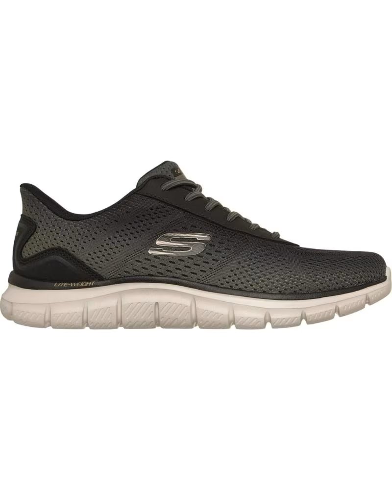 SKECHERS SLIP-INS TRACK SCARPE CASUAL UOMO NEGRO