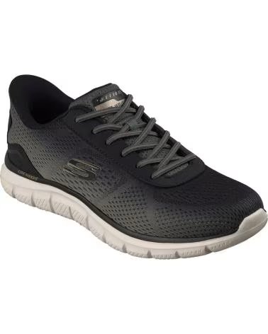 SKECHERS SLIP-INS TRACK SCARPE CASUAL UOMO NEGRO
